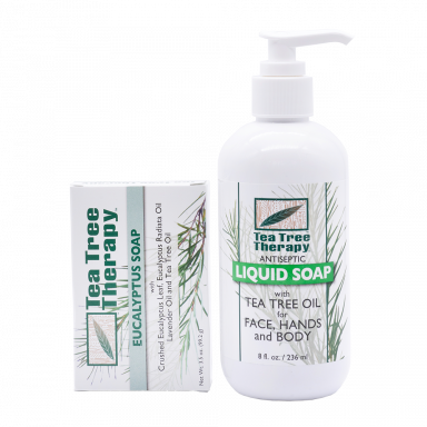 TEA TREE SOAP BAR & LIQUID SOAP SET