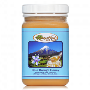 NEW ZEALAND BLUE BORAGE HONEY 17.5oz Jar