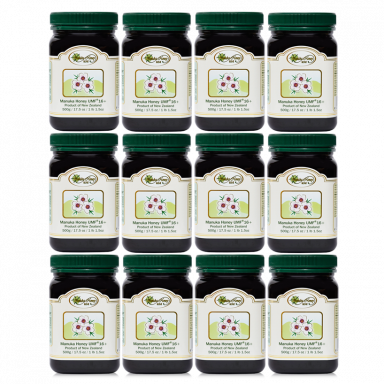 MANUKA HONEY UMF®16+ 6 Month Supply 12x17.5oz