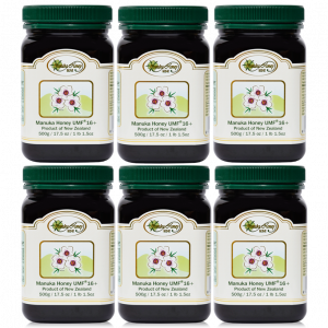 MANUKA HONEY UMF®16+ 3 Month Supply = 6 jars @17.5oz