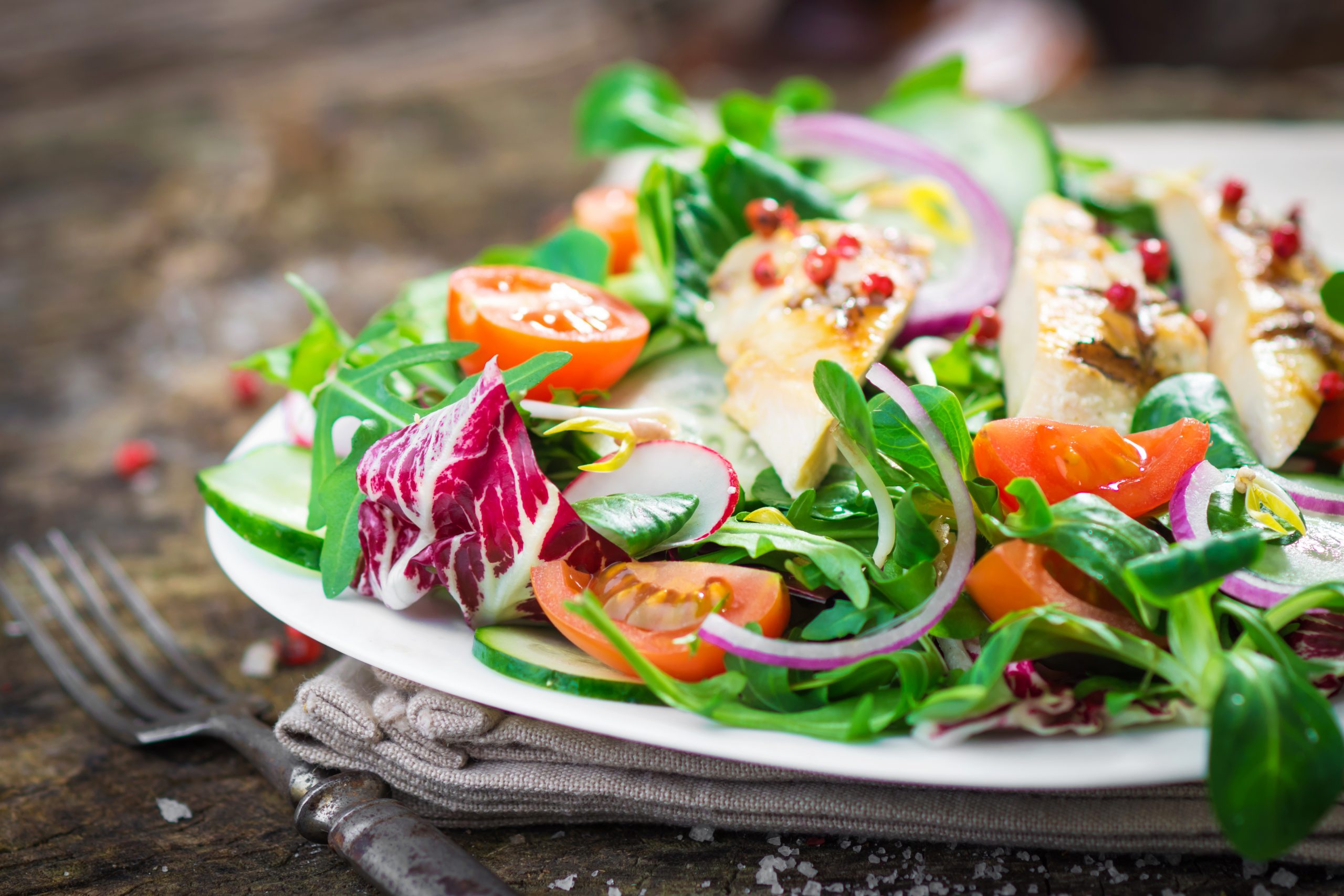 Grilled Chicken Salad and Manuka Honey--Gotta Try It!