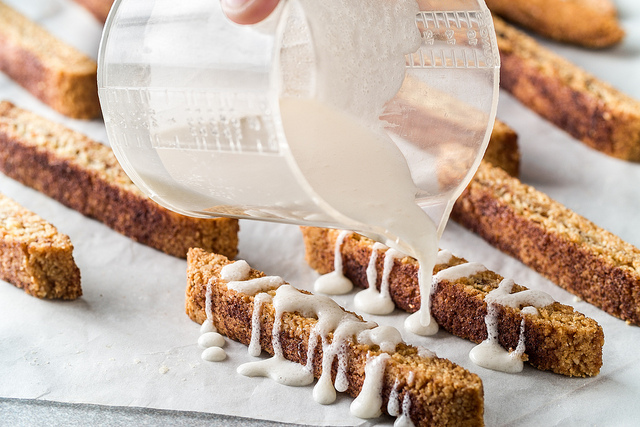 Cardamom, Halva, and Raw Honey Biscotti