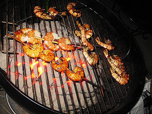 Healthy Honey Recipes: Honey-Brined Grilled Shrimp