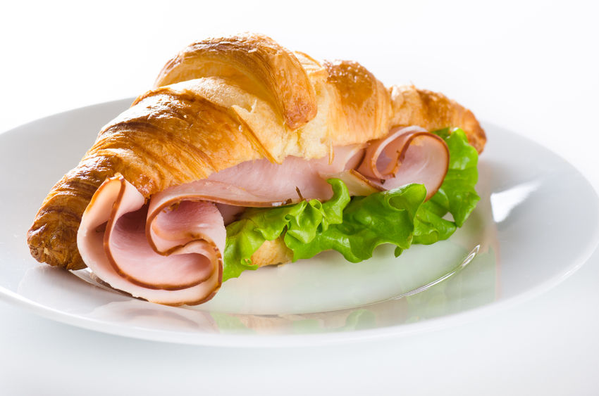 Raw Honey Recipes: Ham Croissant with Raw Honey-Mustard Mayo