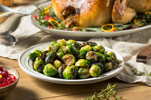 Roasted Brussels Sprouts with Raw Honey and Paprika