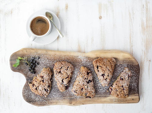 Currant-Walnut Scones Made with Manuka Honey Butter