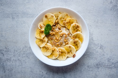 Manuka Honey Pecan Oatmeal with Cherries and Bananas Recipe