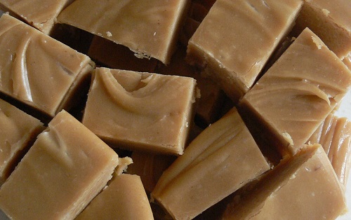 Peanut Butter and Raw Honey Fudge